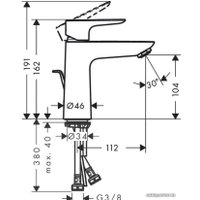 Смеситель Hansgrohe Talis E 71710990