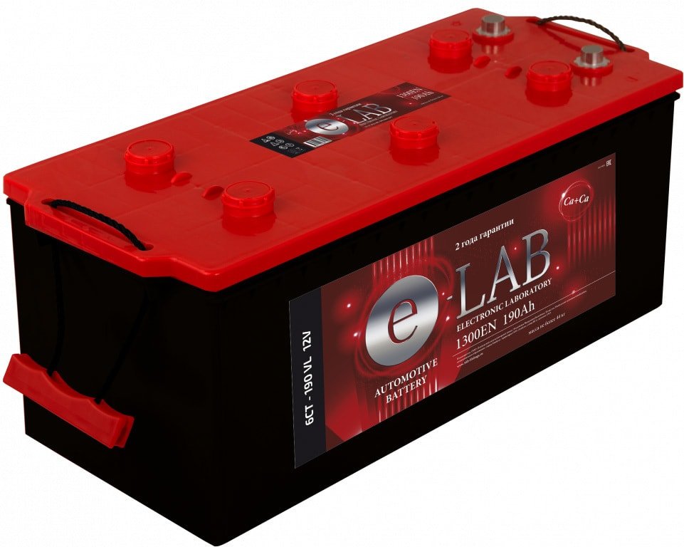

Автомобильный аккумулятор E-Lab 6СТ-190VL (190 А·ч)