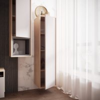 Шкаф распашной Аквилон Рэя №8 (туя светлый/кашемир)