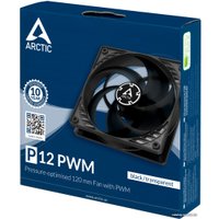 Вентилятор для корпуса Arctic P12 PWM ACFAN00133A (черный/прозрачный)