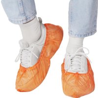 Бахилы EleGreen Экстра Плюс с двойной резинкой (100 шт, оранжевый)