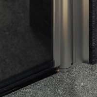 Душевая дверь MaybahGlass 60x198 MGD-801-5 (графитовое матовое стекло/хром матовый)
