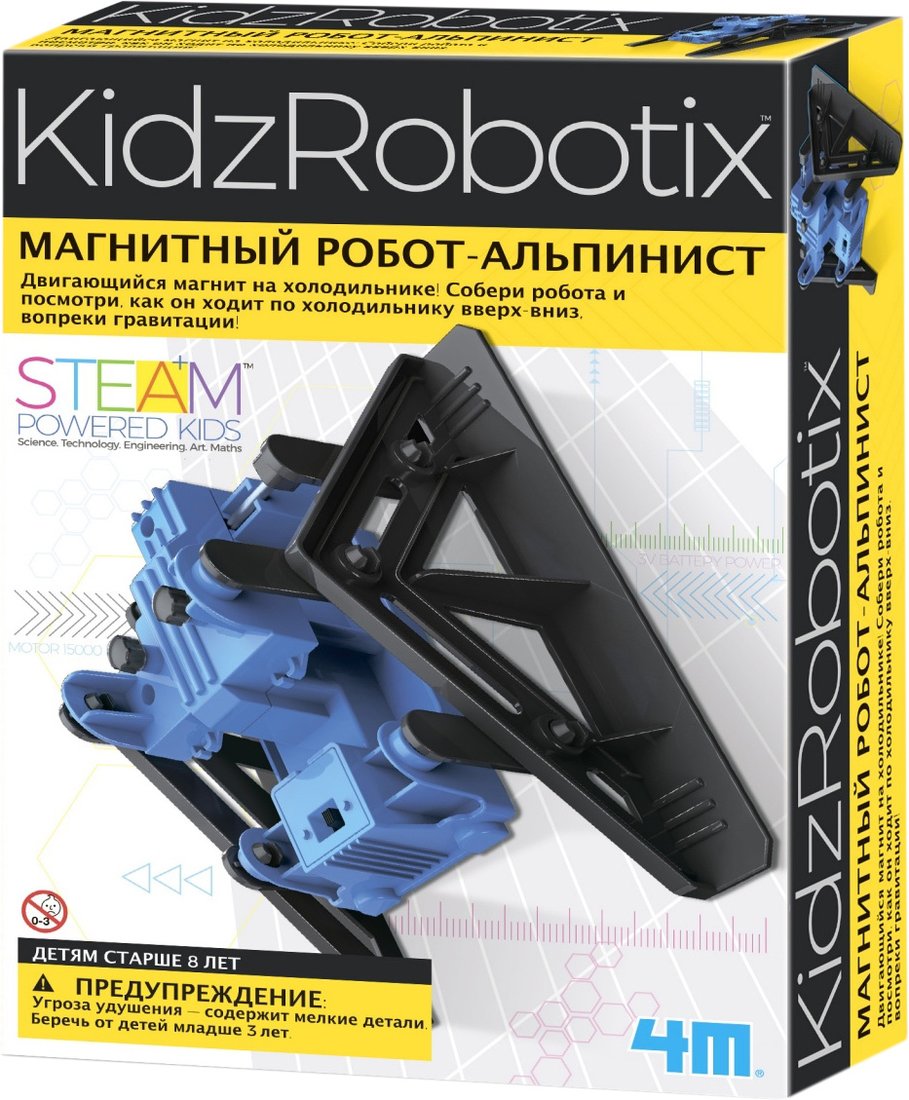 

Набор для опытов 4M KidzRobotix Магнитный робот-альпинист 00-03391