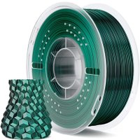 Филамент Elegoo PLA Silk (1.75 мм, 1 кг, черно-зеленый шелк)