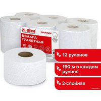 Туалетная бумага Laima Premium 112516 (12 шт, белый)