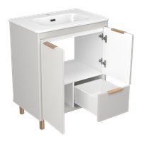  Brevita Тумба с умывальником Risacca Crema 70 RIS-06070-0342Я+B-OND070-01 (серый кашемир)