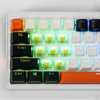 Клавиатура Cyberlynx ZA68 White Black Orange (TNT Yellow)