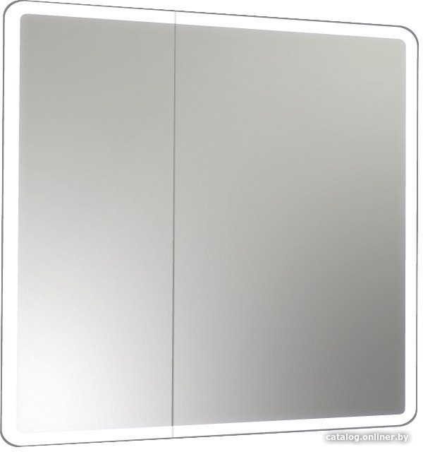 Континент Шкаф с зеркалом Emotion Led 80x80 (с датчиком движения)