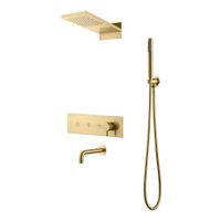 Душевая система  Boheme Fusion 130-2-MG (матовое золото) в Лиде