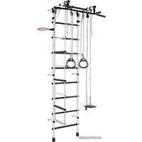 Детский спортивный комплекс Формула здоровья Гамма пристенный (белый/черный)