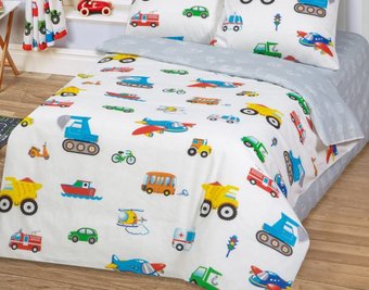 1.5-спальный комплект постельного белья АртПостель Моторчик 112 (1.5-спальный)