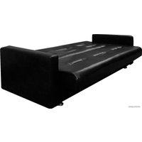 Диван Луховицкая Мебельная Фабрика Аккорд пружинный 140 (черный)