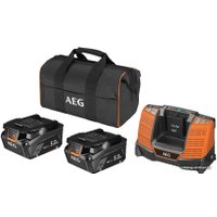 Аккумулятор с зарядным устройством AEG Powertools SETLL1850SHD 4935478945 (2x18В/5 Ah + 18В, сумка)