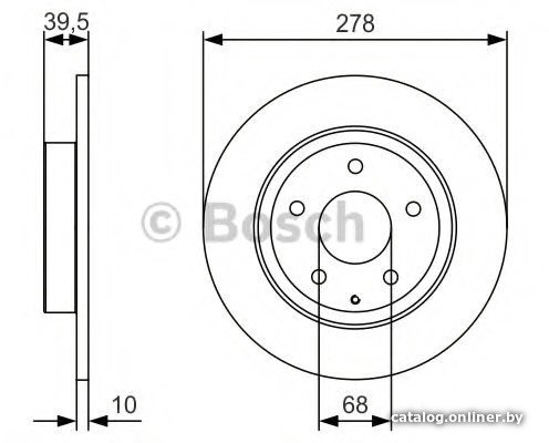 Тормозной диск Bosch 0986479C22