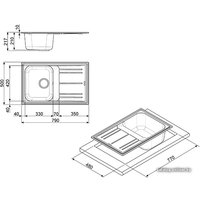 Кухонная мойка Smeg LZ791P