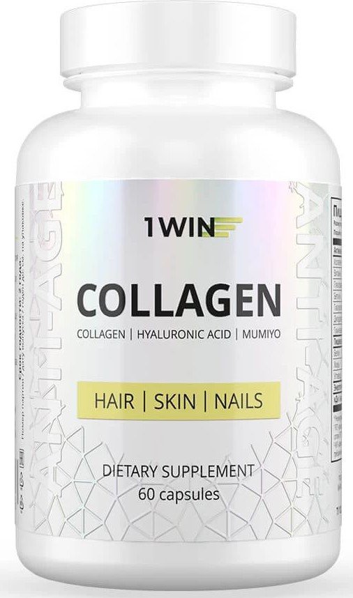 

Витамины, минералы 1WIN Коллаген + Гиалуроновая кислота + Vitamin С (60 капсул)