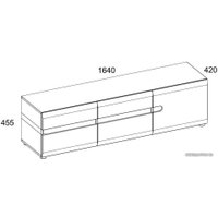 Тумба Anrex Linate RTV 3D/TYP 51 Белый/Сонома Трюфель