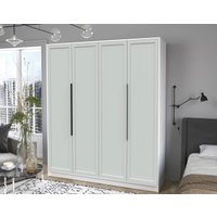 Шкаф распашной Интерлиния Концепт Тренд КТ-Ш4 (белый платинум/грей)