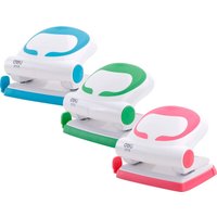 Дырокол Deli Vivid 0113 20 листов (белый/салатовый)