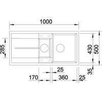 Кухонная мойка Blanco Metra 6 S 527116 (мягкий белый)