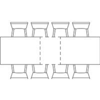 Кухонный стол Notta Вилли 140/200x80 (белый мрамор/белый)