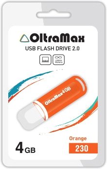 

USB Flash OltraMax 230 4GB (оранжевый) [OM-4GB-230-Orange]