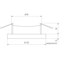 Точечный светильник Elektrostandard 1035 GX53 WH