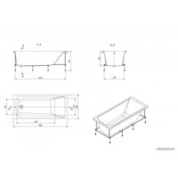 Ванна Santek Фиджи 180x80 1WH501706 (с каркасом и экраном)