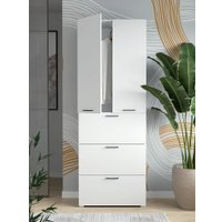 Шкаф распашной Горизонт Бонн 760 3 ящика (белый)