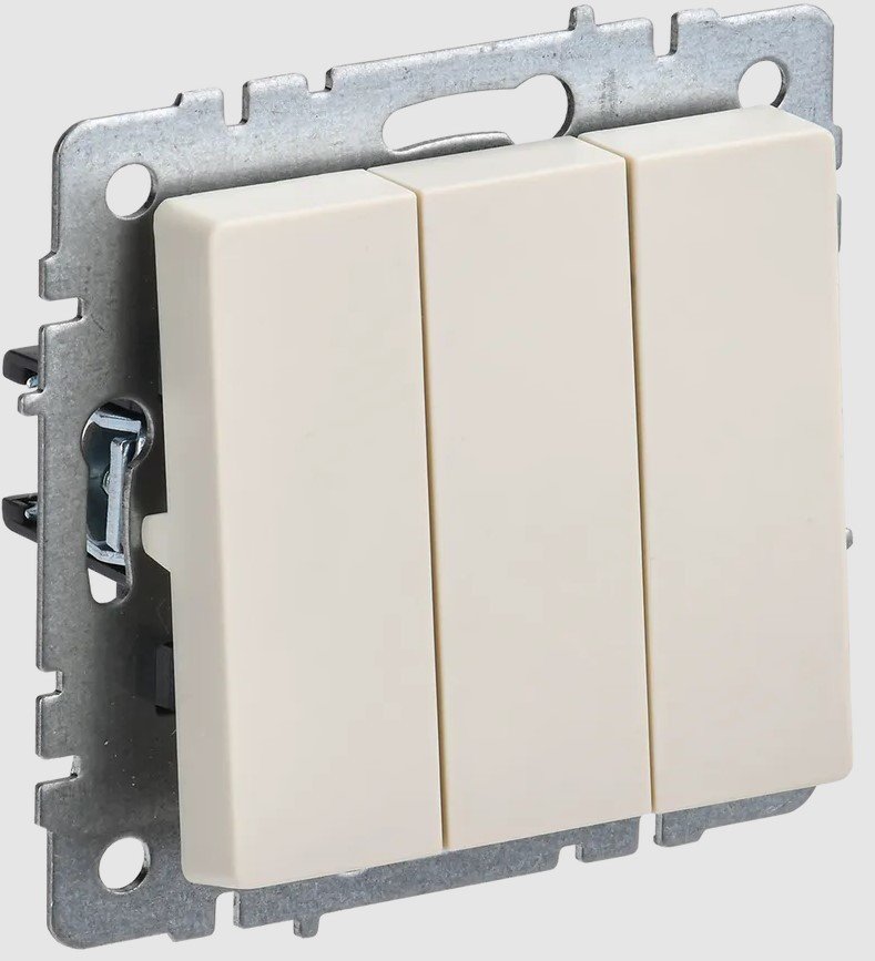 

Выключатель IEK Brite ВС10-3-0-БрКр