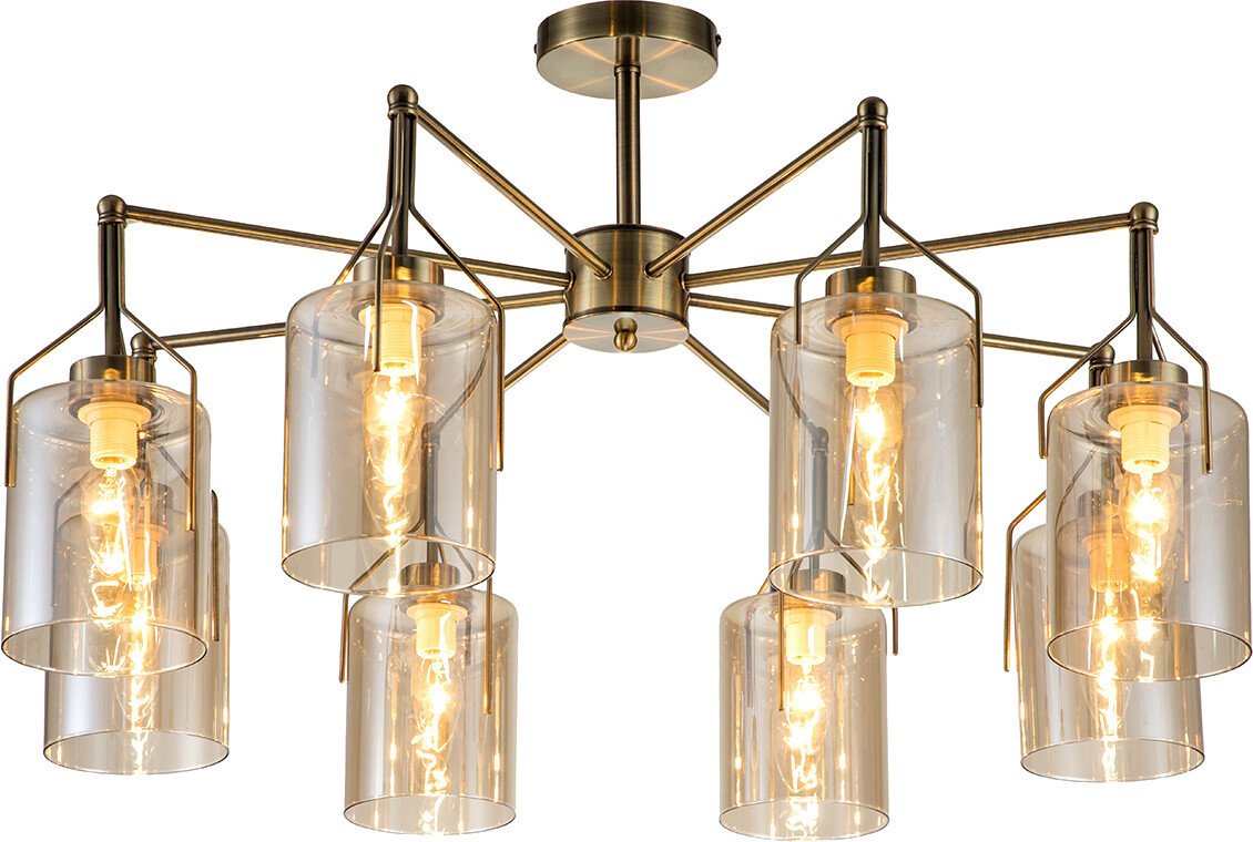 

Люстра средней высоты Escada Divita 688/8P E14*40W Brass