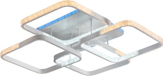 

Припотолочная люстра Mirastyle MX-7079/4C WH MLR