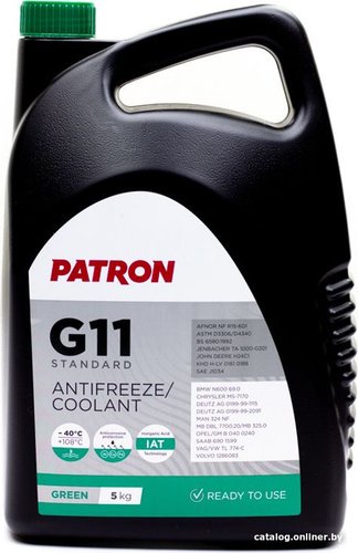 Антифриз Patron G11 Standard Green 5кг