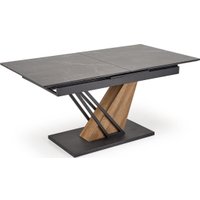 Кухонный стол Halmar Volant 160-200/90/76 (черный мрамор/дуб золотой)