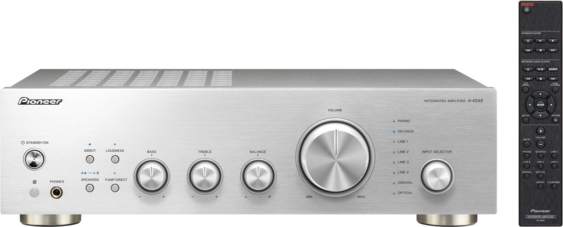 

Интегральный усилитель Pioneer A-40AE (серебристый)