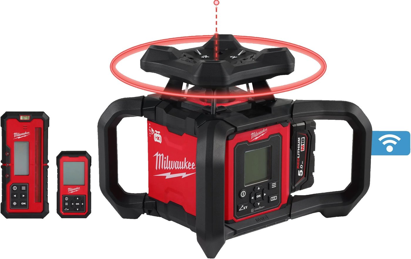 

Лазерный нивелир Milwaukee M18 RLOHV1200-501C 4933493204 (с 1-им АКБ, кейс)