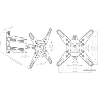 Кронштейн для телевизора Kromax ATLANTIS-40 (белый)