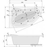 Ванна Poolspa Europa 165 x 105