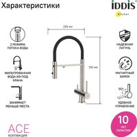 Смеситель IDDIS Ace ACEBNFFi05