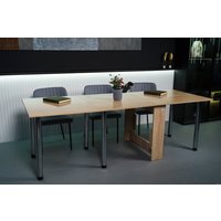 Стол-книга Stoloff Мечта 2280x850 (дуб сонома, опоры вкручиваемые, углы прямые без роликов и ручек) в Гродно