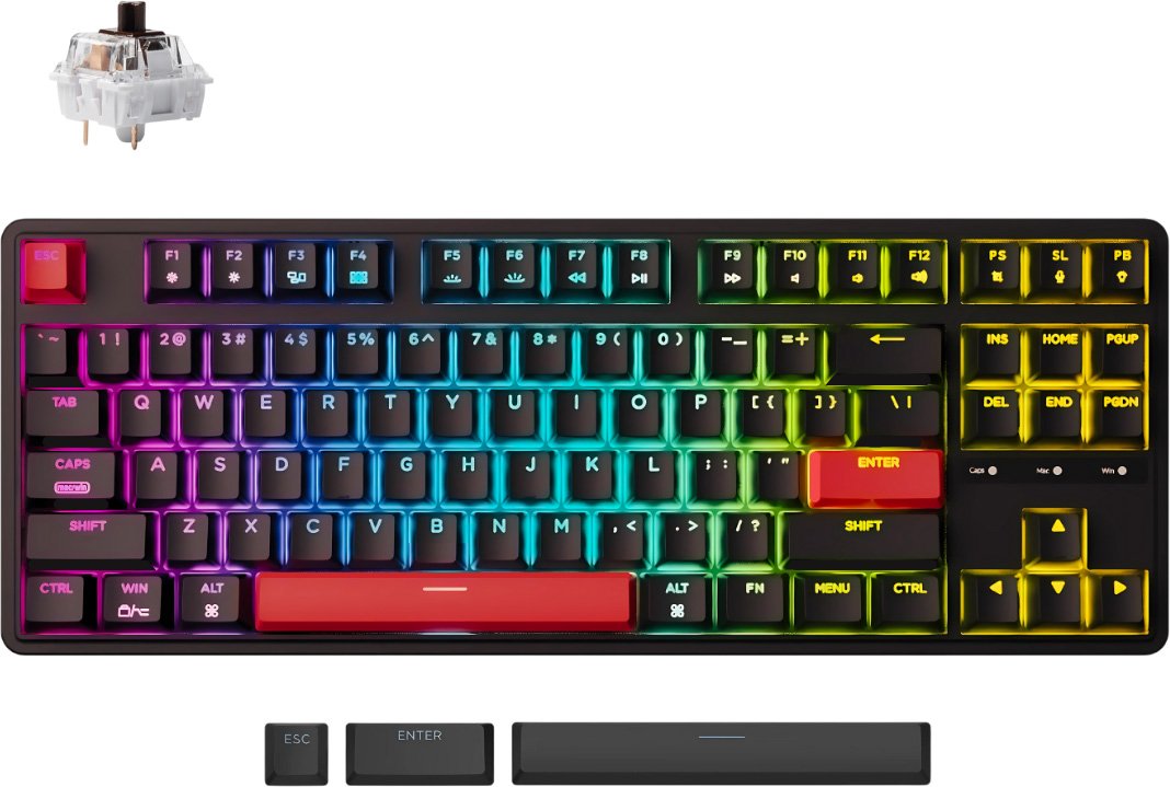 

Клавиатура Keychron C3 Pro RGB C3P-H3-RU (Gateron G Pro Brown)