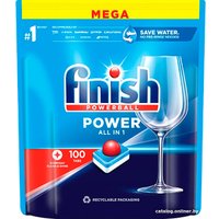 Таблетки для посудомоечной машины Finish All in 1 Powerball Power (100 шт)