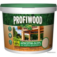 Антисептик Profiwood антисептик-лазурь водно-дисперсионный (белый, 2.5 л)