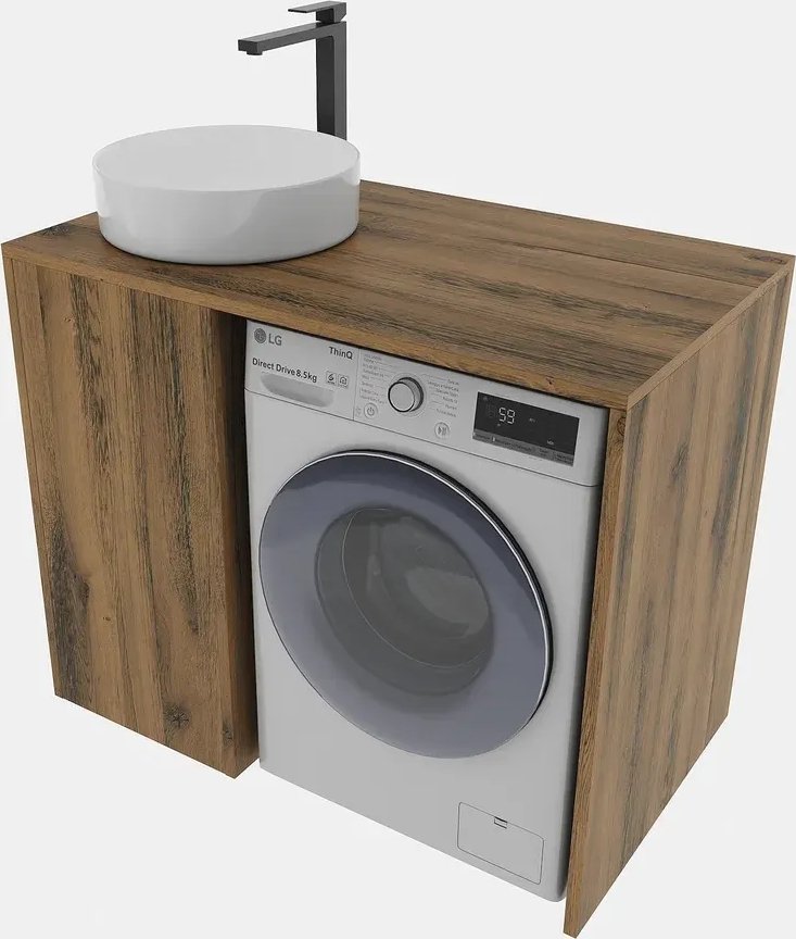 

ЗОВ Тумба с умывальником Стамбул 100 S100LAW0LAWWMD-OL7044F (аттик)