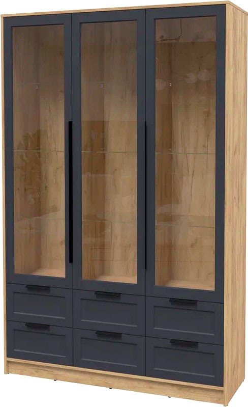 

Шкаф-витрина Интерлиния Концепт Тренд КТ-ШВ3 (дуб золотой/пепел)