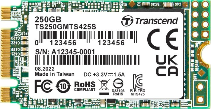 

SSD Transcend 425S 250GB TS250GMTS425S