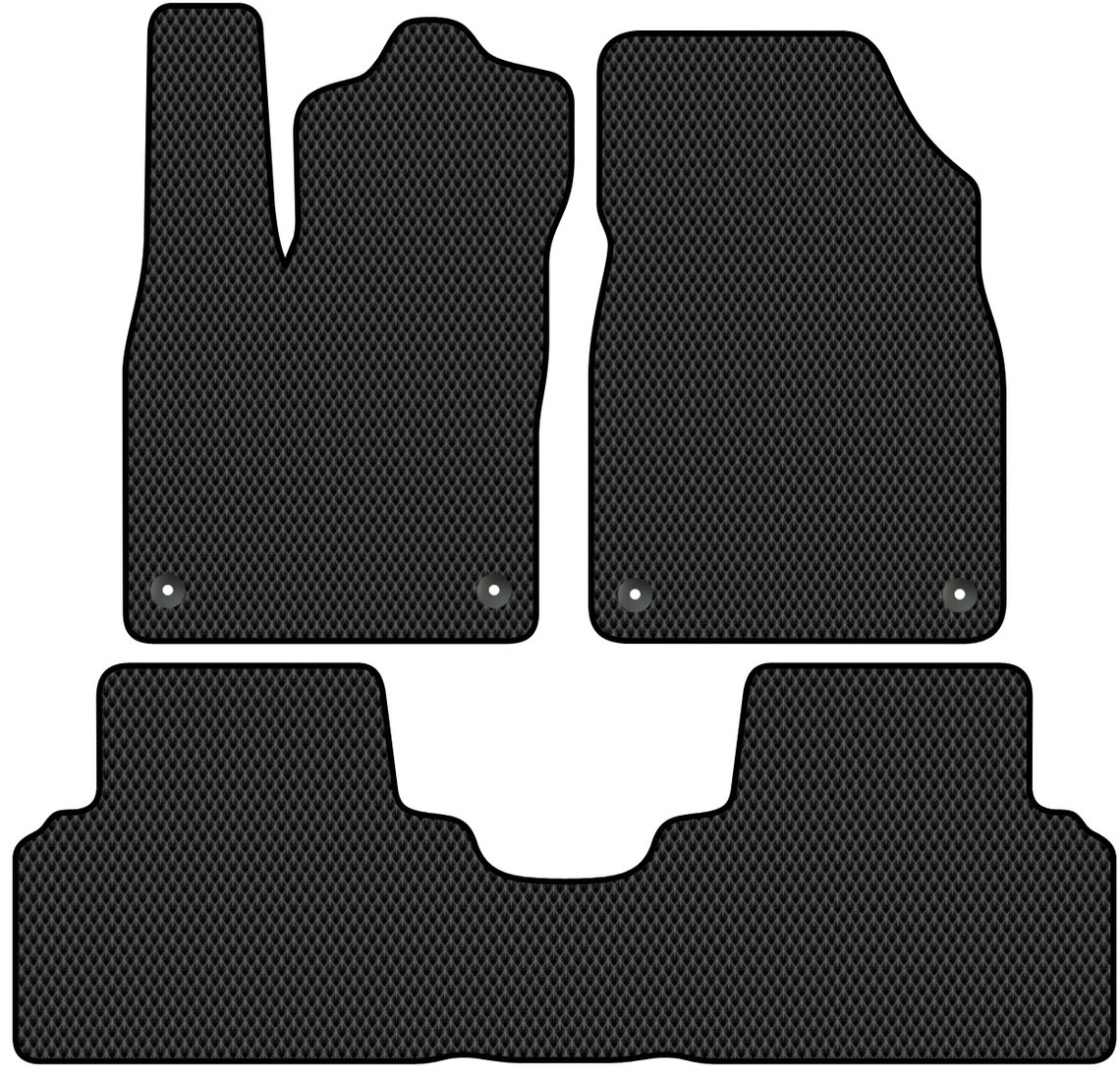 

Комплект ковриков для авто Alicosta Volkswagen ID.3 I (suv / Хэтчбек) 2019 - Н.В. (черный, ромб)