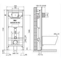 Унитаз подвесной Creavit Free + Oli FE322-11CB00E-0000 + C0903.02.0000E + 885052+670001