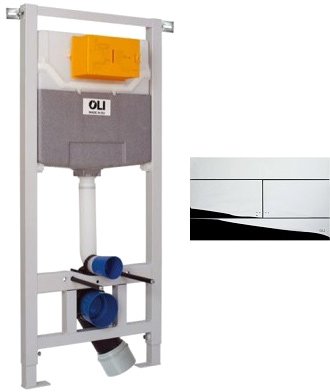 

Инсталляция для унитаза OLI OLI120 Plus Механика + Slim (хром)