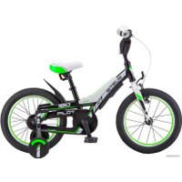 Детский велосипед Stels Pilot 180 16 V010 (черный/зеленый, 2018)